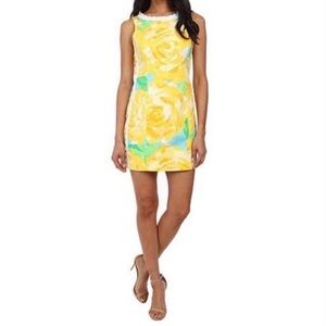LILLY PULITZER Mila Lace Shift Dress First
Impressions Sunglow Yellow Floral